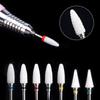 Ceramic Carbide Nail Drill Bit Rotate Burr Milling Nail Cutter Bits Electric Drill Machine For Manicure Pedicure Tools