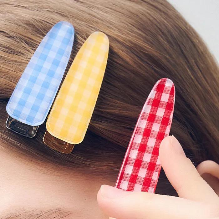 Gingham Check Alligator Clip