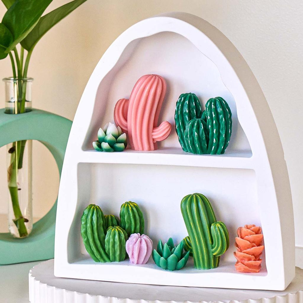3D Succulent Kit Silicone Candle Mold DIY Cactus Lotus Rose Crafts Making Soap Plaster Resin Chocolate Baking Molds Home Decor