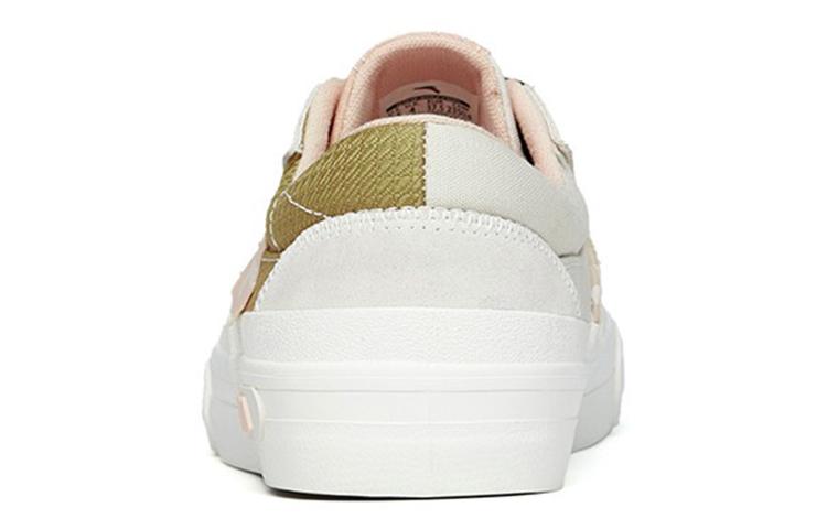 Women's Sneakers Anta Jie Ao Walk Low top Skateboard Shoes Women's Gray Yellow White Lace Up Version