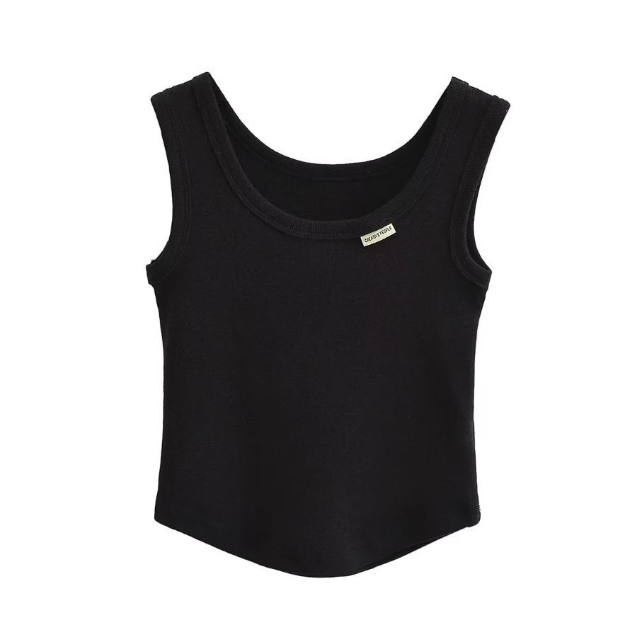 Canottiere Estive da Donna Bianche Slim Corte Senza Maniche Canottiere Abbigliamento Sportivo da Donna