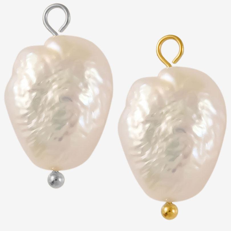 1pcs Irregular Geometric Round Square Real Natural Shell Pearl Charms For Jewelry Making Bulk Handmade Earrings Pendant Material