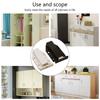 2pcs Push Open Cabinet Latches with Long Strokes Magnet Cupboard Push Latches Push to Open Latches for Tight & Secure 
