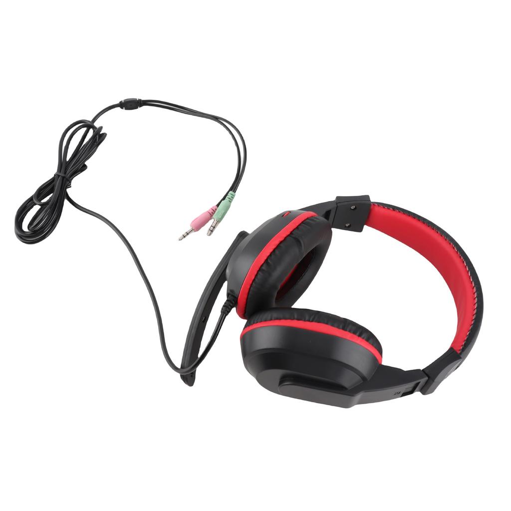 Gaming Headset 3.5mm 3D Surround Sound Mega Bass 360 Degrees Mic Ergonomic Design Headset with