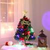 Diy 50cm Christmas Tree Package with Light 50cm Christmas Decoration Desktop Mini Christmas Tree Mall Arrangement Supplies