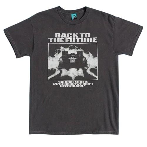 Back To The Future Unisex Adult We Dont Need Roads Vintage Washed T-Shirt