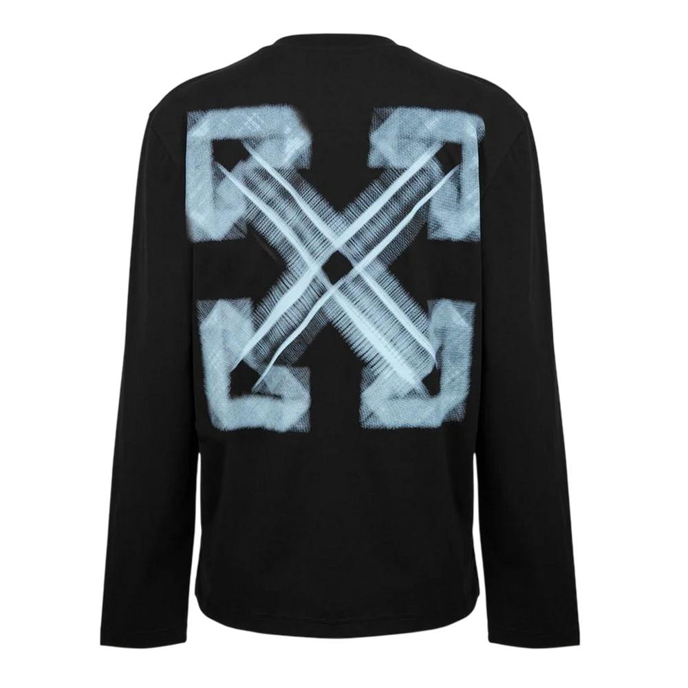 Off White Mens Cotton Crew Neck Regular T-Shirt
