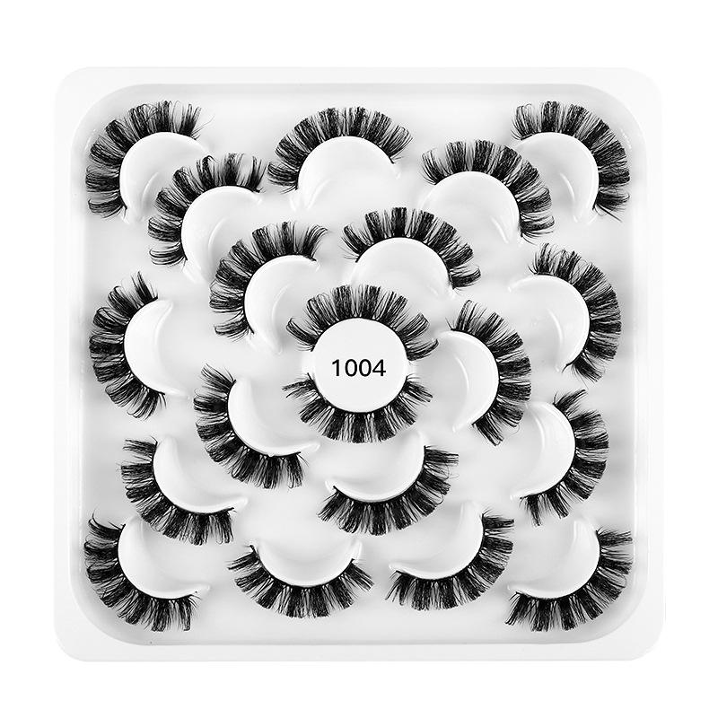 Dd Chemical Fiber Curled False Eyelashes 10 Pairs Of Thick Natural Grafted Eyelashes