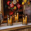 Led Acrylic Candle Set With Remote Control For Wedding Party Event Decor
