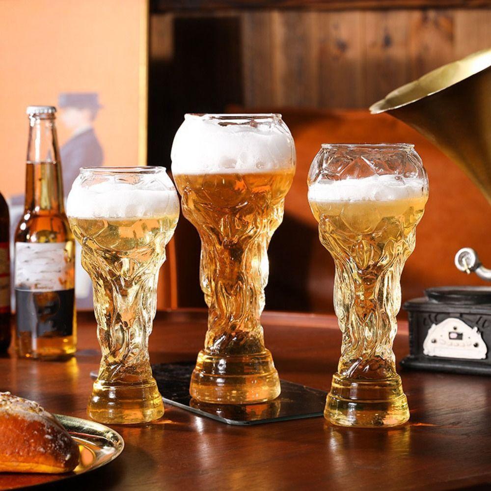 

Transparent Football Wine Cup 450/600/800ml Beers Mug Creative Beer Glass Party 450ML