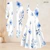 Women Plus Size Two Piece Set Long Sleeve Open Coat Cami Maxi Dress