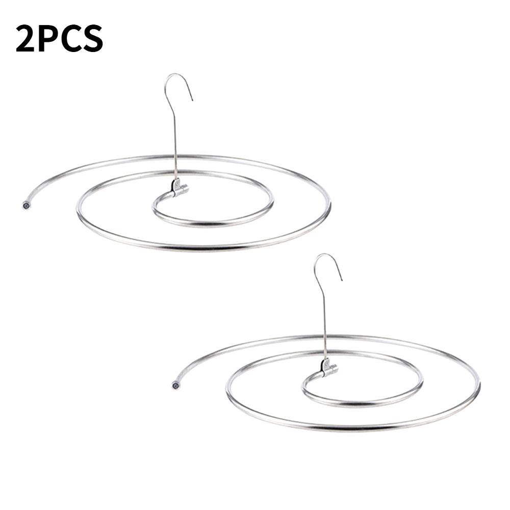 Spirals Drying Rack Round Rotating Space Saving Stainless Steel Bed Sheet Hanger Multi-functional Household Dorm Balcony Drying