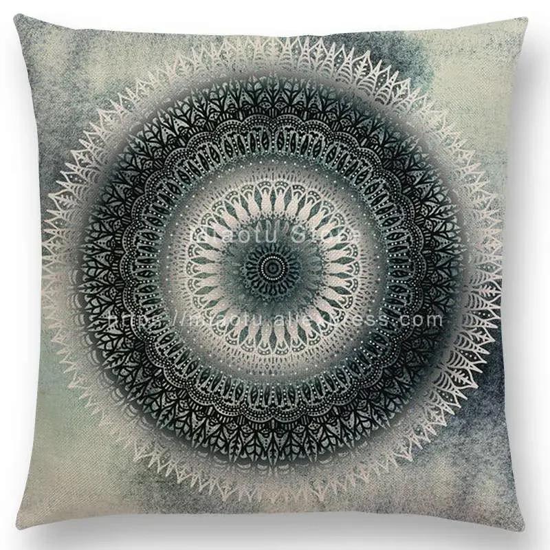 Neuer verträumter Regenbogen Boho Wüstenblume Wunderschöne Goldene Mandalas Savanne Fantasie Gelassenheit Drucke Kissenbezug Sofakissenbezug