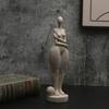 Contemporary Abstract Woman Statue Home Decoration Sandstone Resins Lady Figurine Sculpture for Home Office Decoration