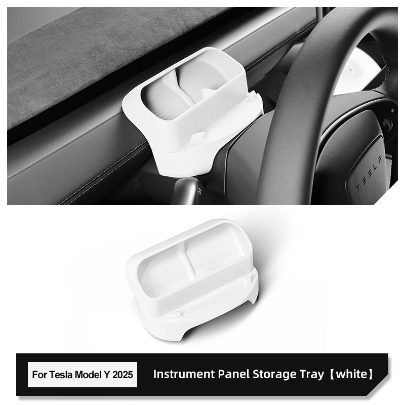 for Tesla Model Y Juniper/Launch 2025 Car Glasses Storage Box Car Mounted Sunglasses Organizer Storage Tray Interior Accessories