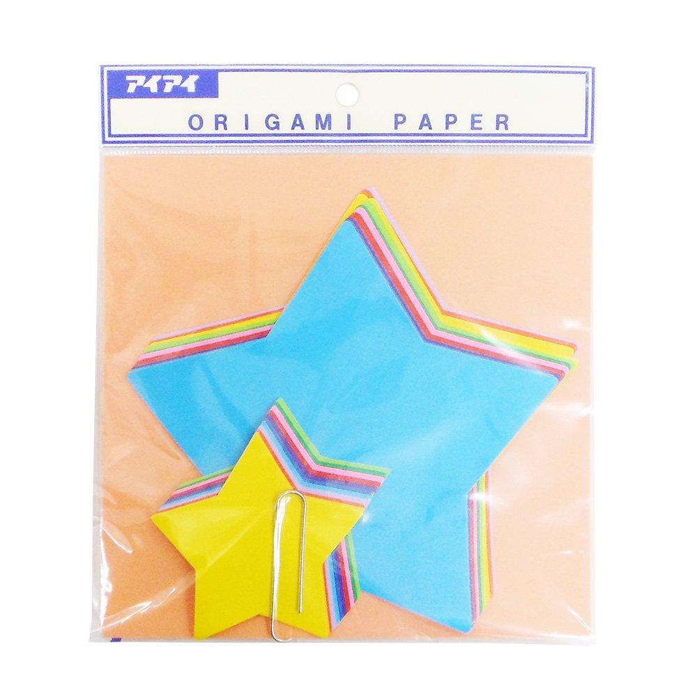 Ehime Paper Origami Colored Silhouette Star Co. Die-Cut Pattern, 2-Pack, E-KATA-21
