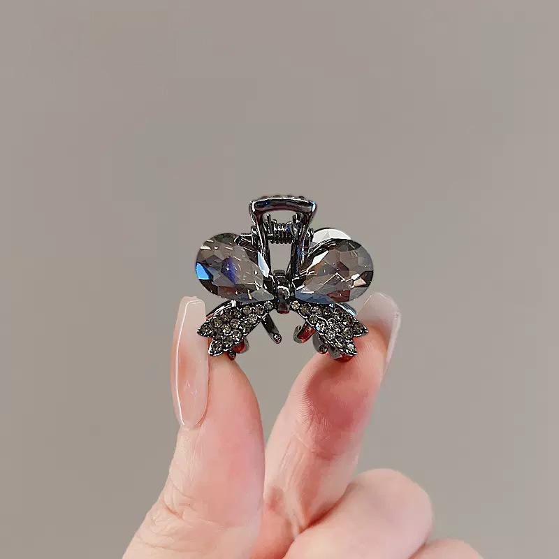 Korean Rhinestone Bow Claw Hair Clip