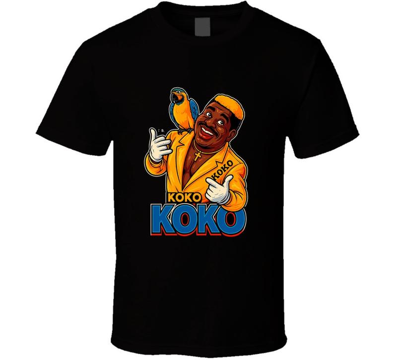 Koko B Ware Retro Wrestling Legend Caricature Unisex T-Shirt S