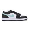 Jordan Air Jordan 1 Abrasion Resistant Slip Resistant Low top Vintage Basketball Shoes Men's Black White Green 553558-131(Team85-)