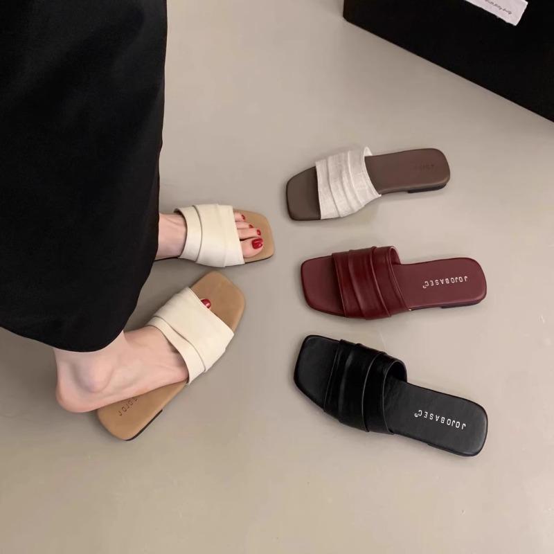 Fashion Summer Slipper Women Shoes Ladies High Quality Slides Sandals Womens Shoes New Fashion Design Beach Flat Shoes Female Slippers