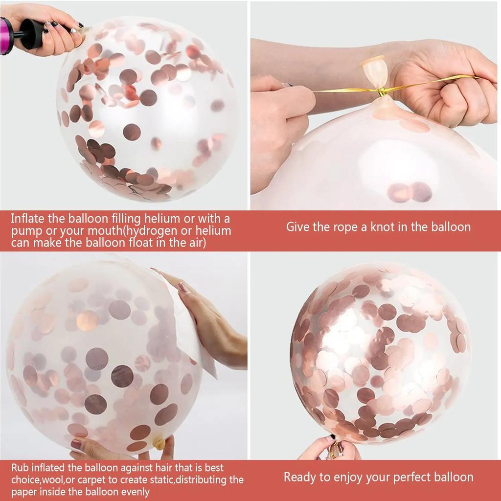 25pcs Rose Gold Mixed Balloons 10 15 16 18  20 21 25 30 35 40 50th Birthday Party Decorations  Woman Birthday Anniversary Decor