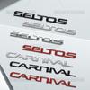 AAAGS1 3D Car Styling For Kia Seltos Sportage Carnival Letter Emblem GDI Hybrid Badge Metal Stickers Rear Trunk Decals Auto Accessories