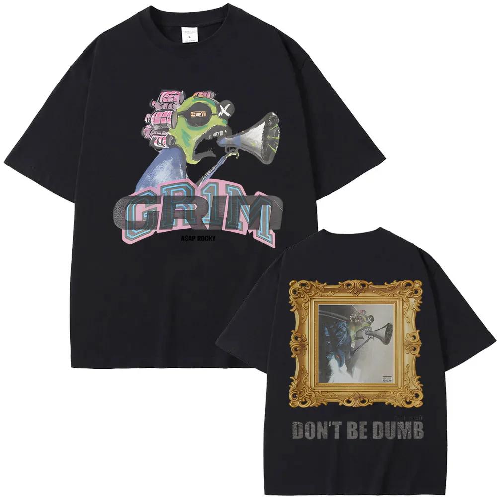 

American Rapper ASAPRocky 100%Cotton ComfortableTEE Harajuku Casual High Quality Round Neck Soft Tees S