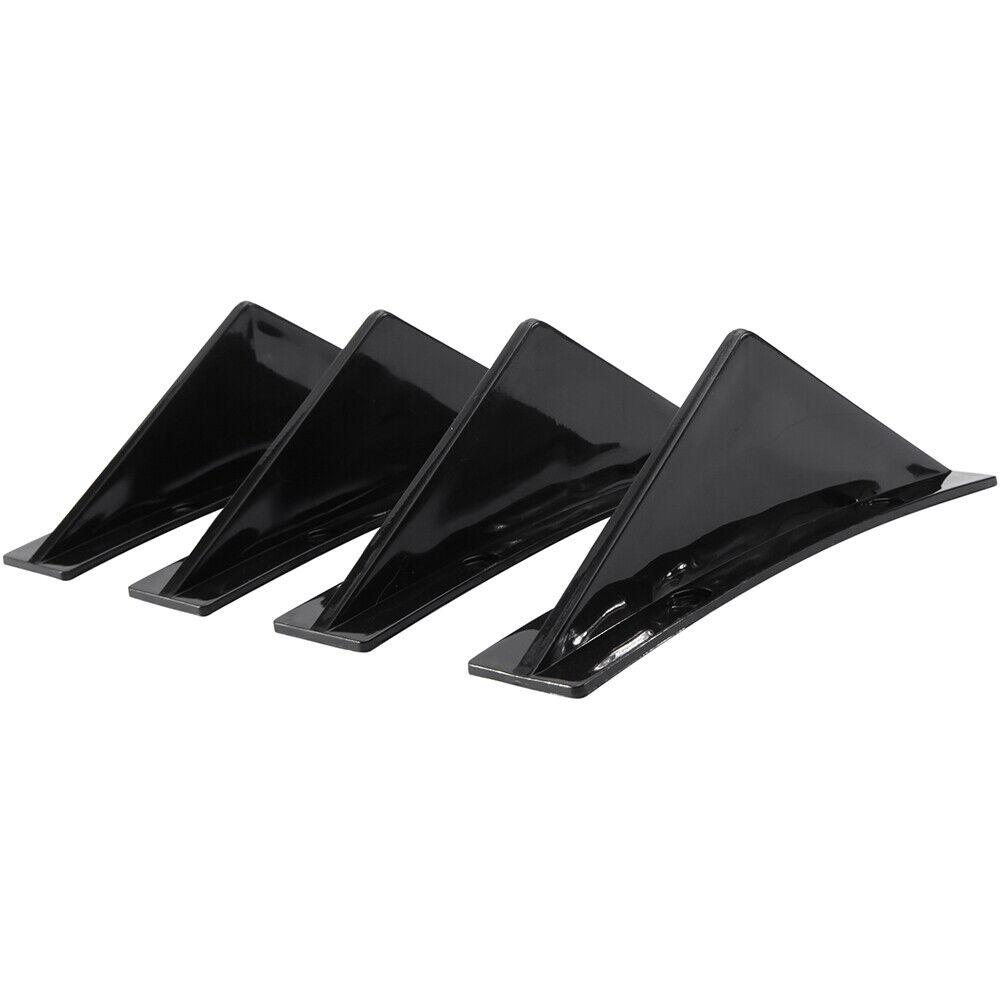 LAICY for M3 E46 323i 530i 2003-2009 Rear Bumper Lip Diffuser Defuzer Shark Fins Curved Spoiler Lip Wing Shark Fins Splitter чёрный