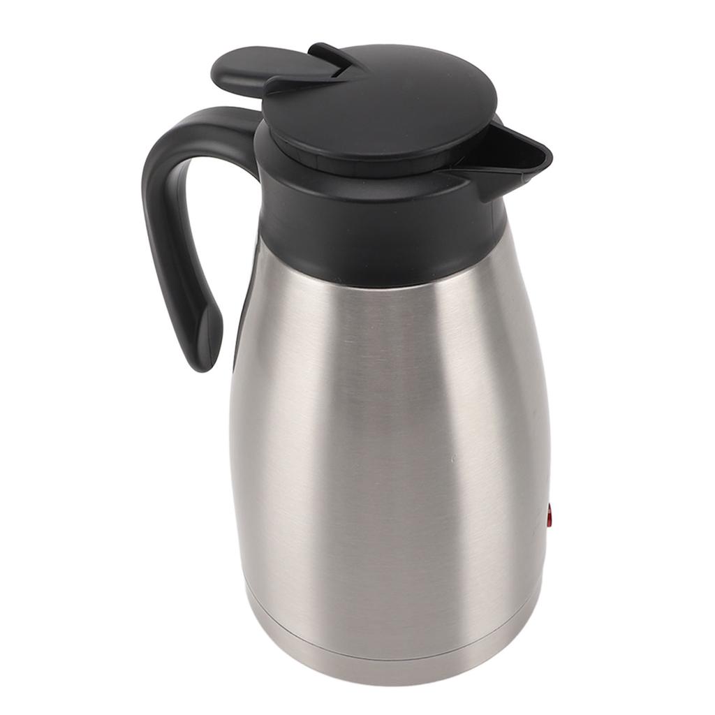 12V Electric Car Kettle Portable Stainless Steel 1300ML Large Capacity Electric Car Water Boiler for Outdoor Travel