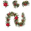 Christmas Garland Artificial Flowers Vine for Wreath Home Table Centerpieces