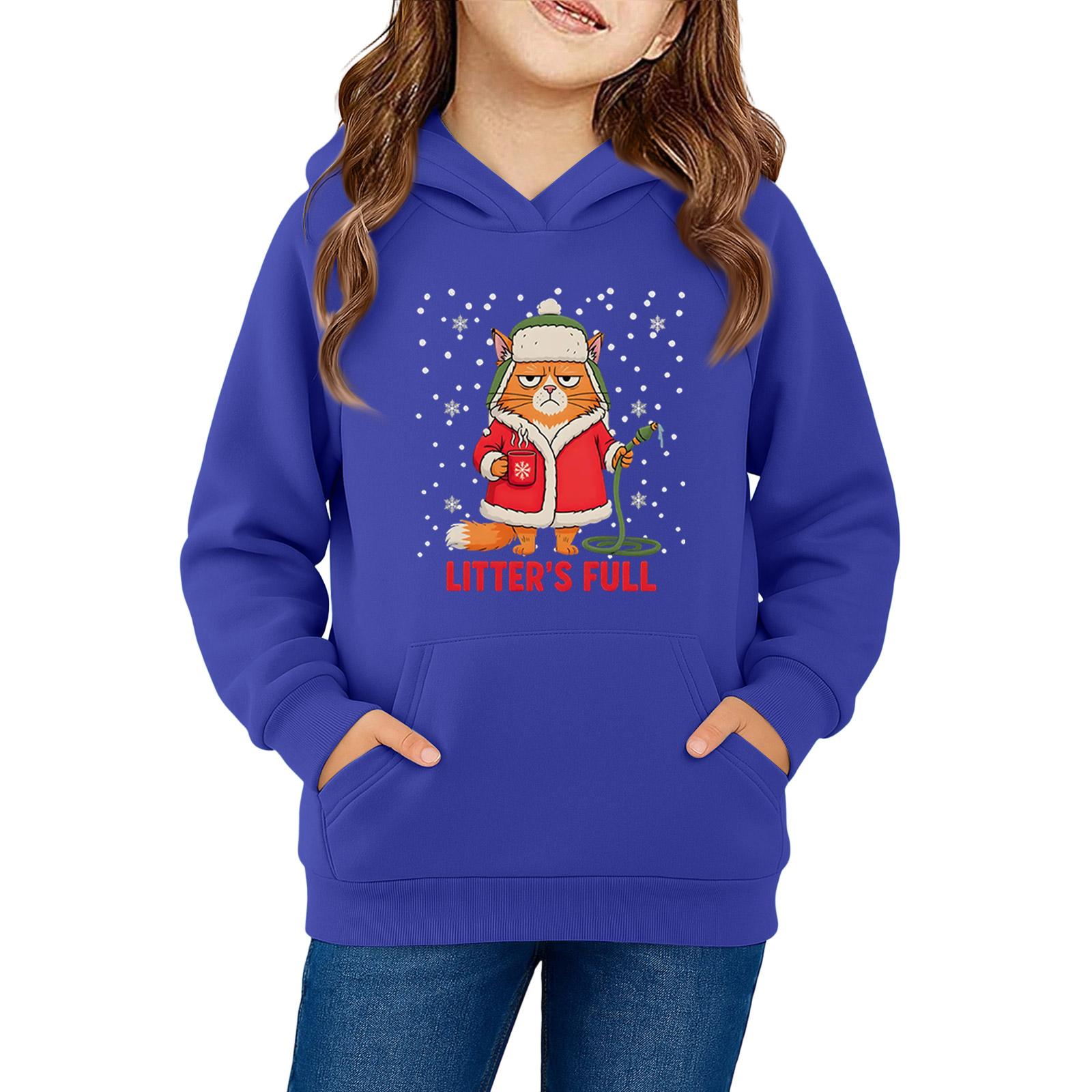 

Толстовки для девочек-подростков, толстовки с длинным рукавом, пуловер с завязками, симпатичная толстовка большого размера 150