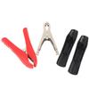 2Pcs/Red+Black Hard Shell Alligator Clips Battery Clamps Crocodile Clip 40A 85Mm Jacket Electric Bottle Clamp Power Test Clip