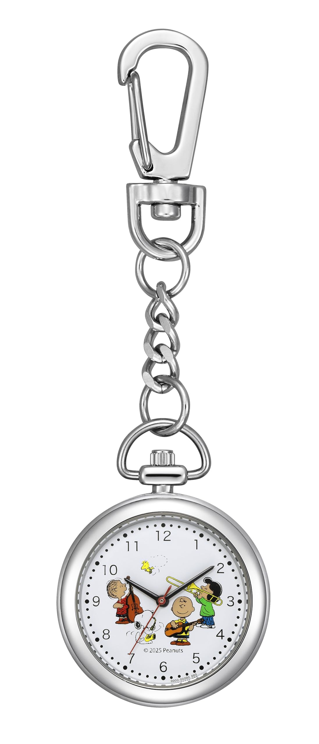 Pocket White [Citizen Q&Q] Watch, Snoopy, Waterproof, Clip-on, Q68B-503PK, белый