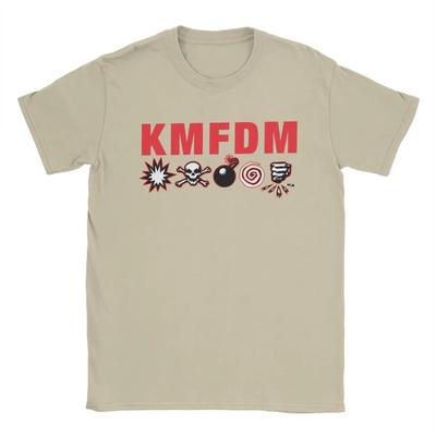 Tricouri KMFDM pentru Bărbați Modă Pură pentru Tricou Bărbați Tricou cu Guler Rotund Mânecă Scurtă Topuri Vară