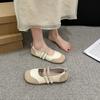 Large size women's shoes literary silver single shoes summer new Velcro Mori female style Mary Jane shoes breathable