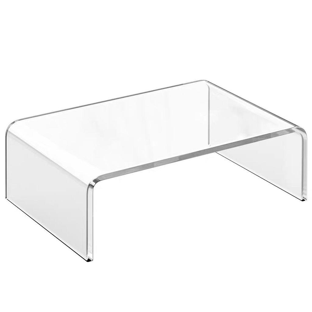 Acrylic U-Shaped Shelf Display Stand with Layered Dividers for Figures, Blind Boxes, Bags, and Cosmetics.