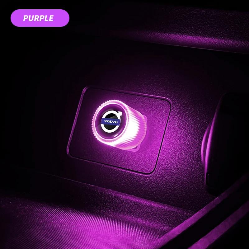 USB Car Light LED Atmosphere Auto Ambient Nightlight Neon Interior Lamp For Volvo Xc90 S60 S80 Xc60 Xc70 Xc90 Fh V50 S40 C30