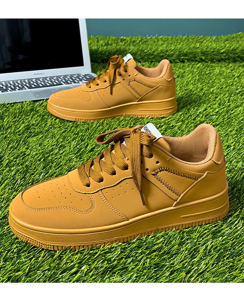 Men's Trendy Spring 2026 Low-Top Skate Shoes, Breathable and Versatile White Casual Sneakers for Students
