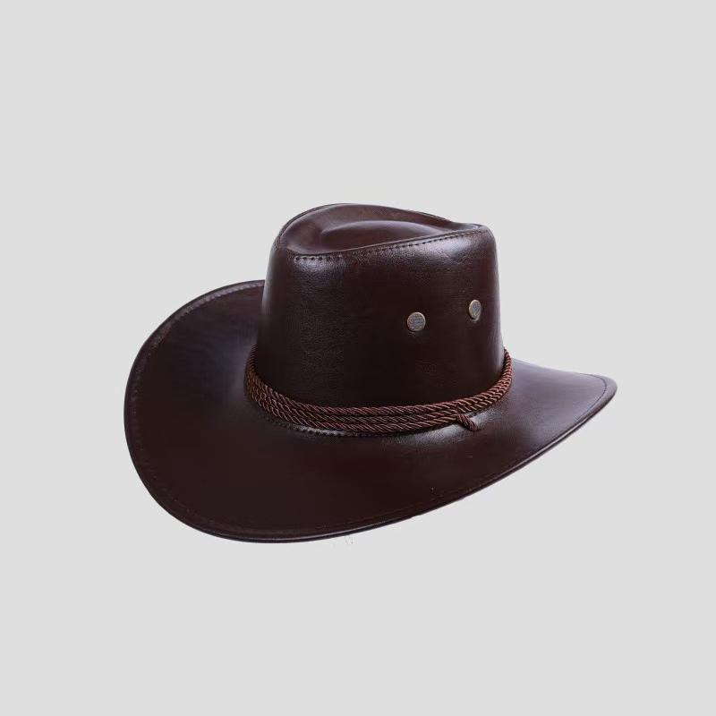 Leder Western Cowboyhut Stierkopf Zubehör Herren und Damen Cowboyhut Mode Reise Partyhut sombrero vaquero