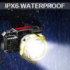 Süper Parlak LED Far USB Şarj Edilebilir Far Açık Hava Bisiklet Balıkçılık Kamp Baş Feneri