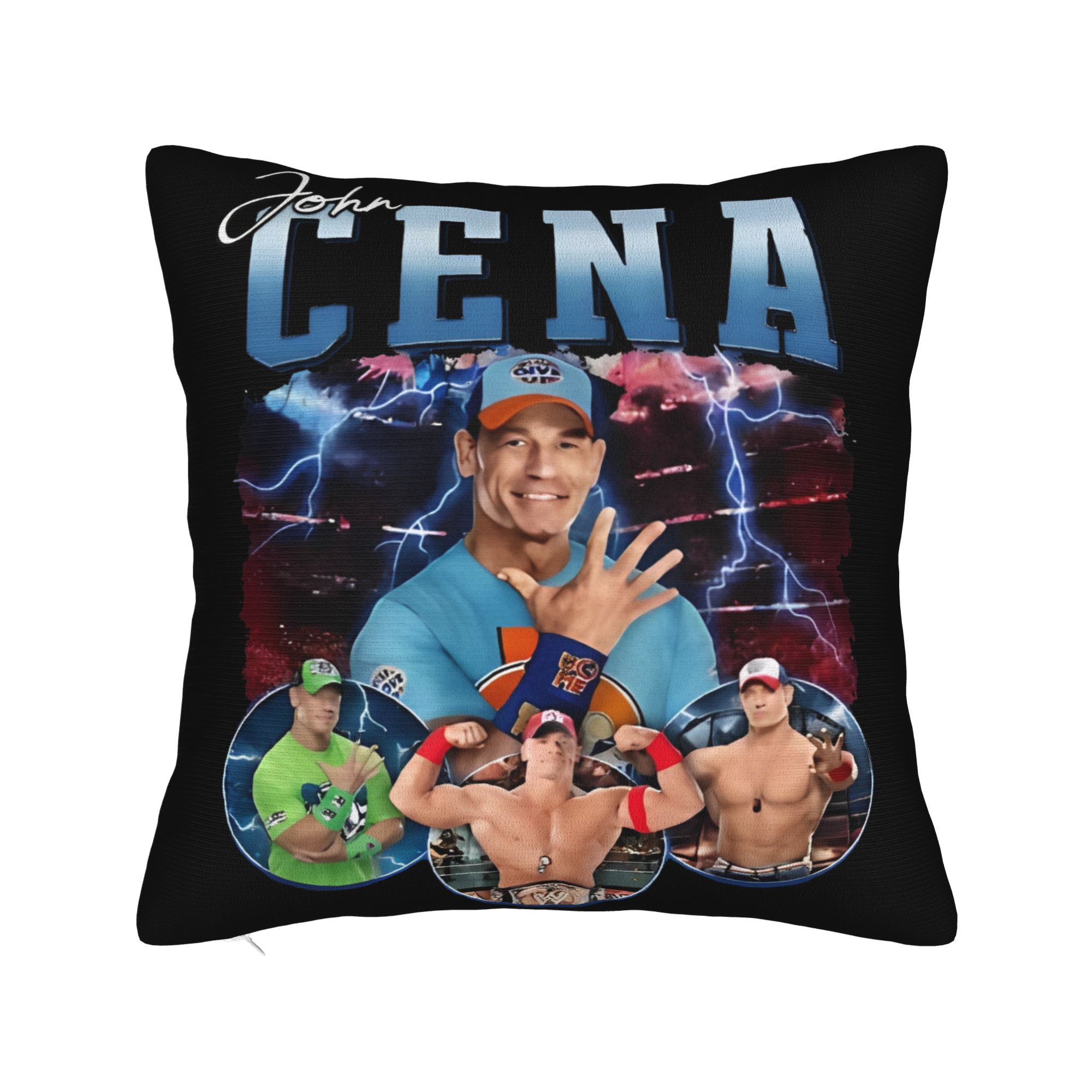 

John Cena Square Pillowcases Polyester Home Farewell Tour Wrestling Cushion Case Cute Decorative Pillow Cover 40*40 12x12Inch