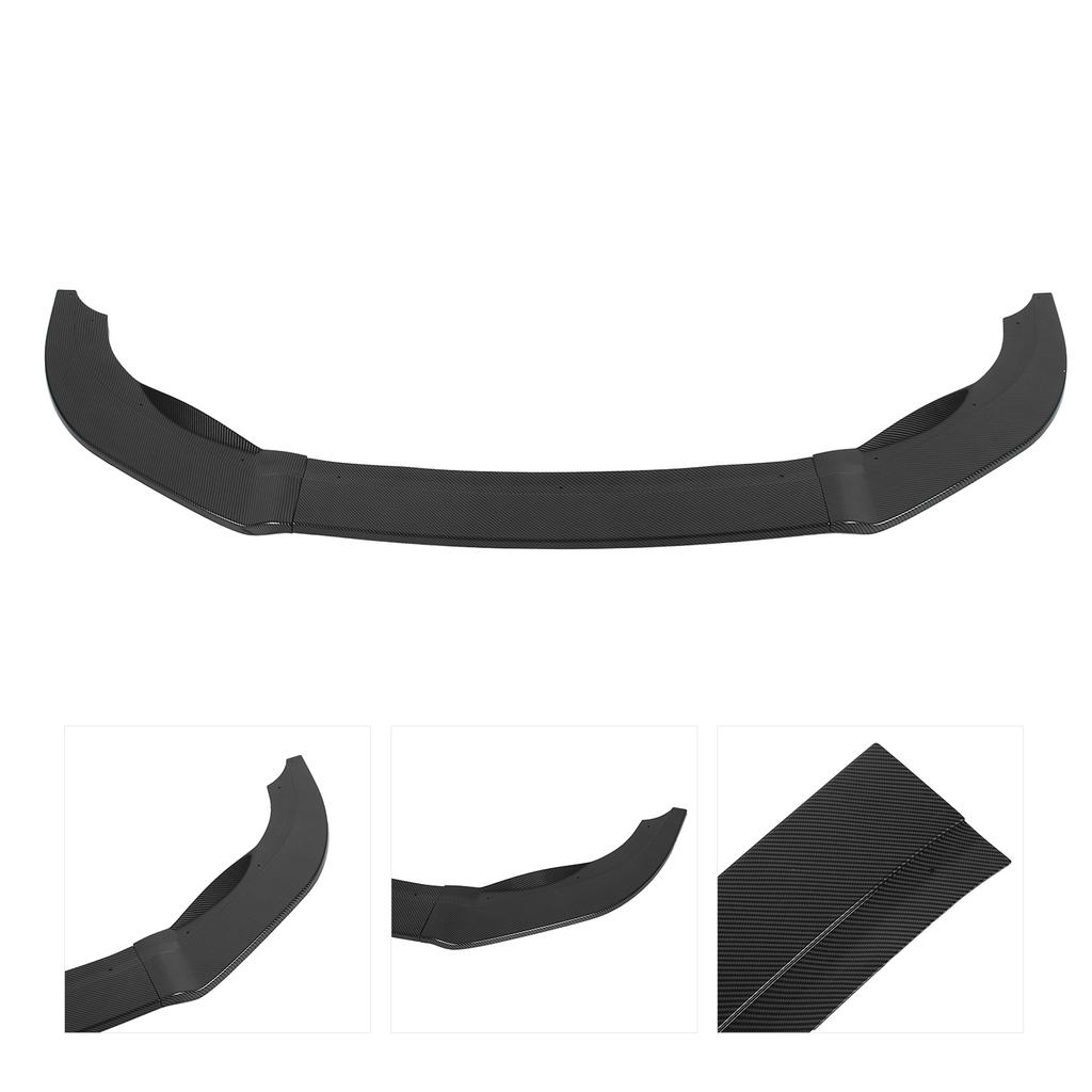 K SEEK DESIGN 3Sections Front Bumper Splitter Lip Replacement for MK6 R R20 20092013(Gloss Black )