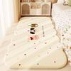Imitation Cashmere Bedside Blanket Thickened Non-slip Leave-in Household Carpet High-end Living Room Bedroom Plush Floor Mat
