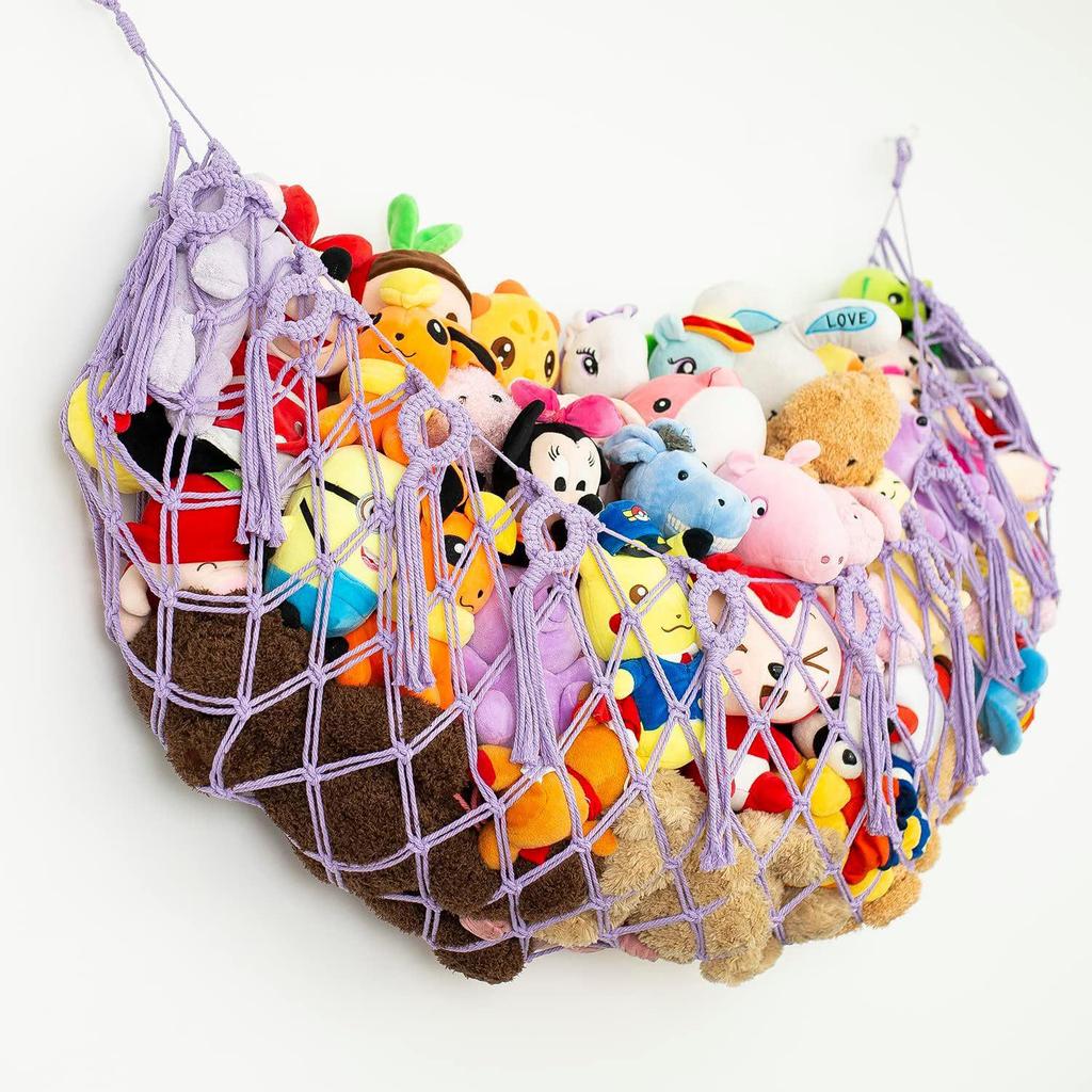 Hand-Knitted Small Bear Toy Hammock Net for Plush & Figures