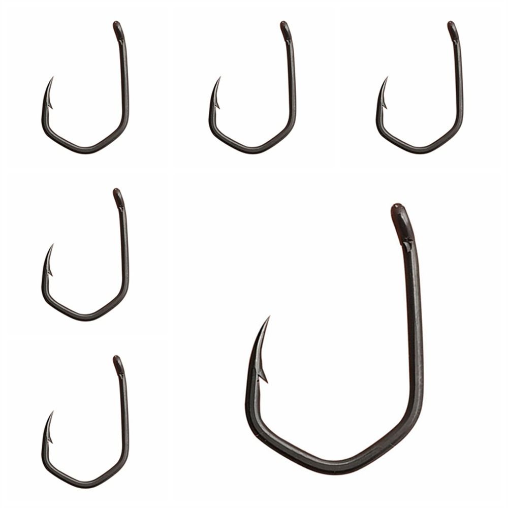 

Eyed Fish Hooks Triangular Carp Hook PTFE Coating Pinpoint Claw Hooks Carp Fishing 6