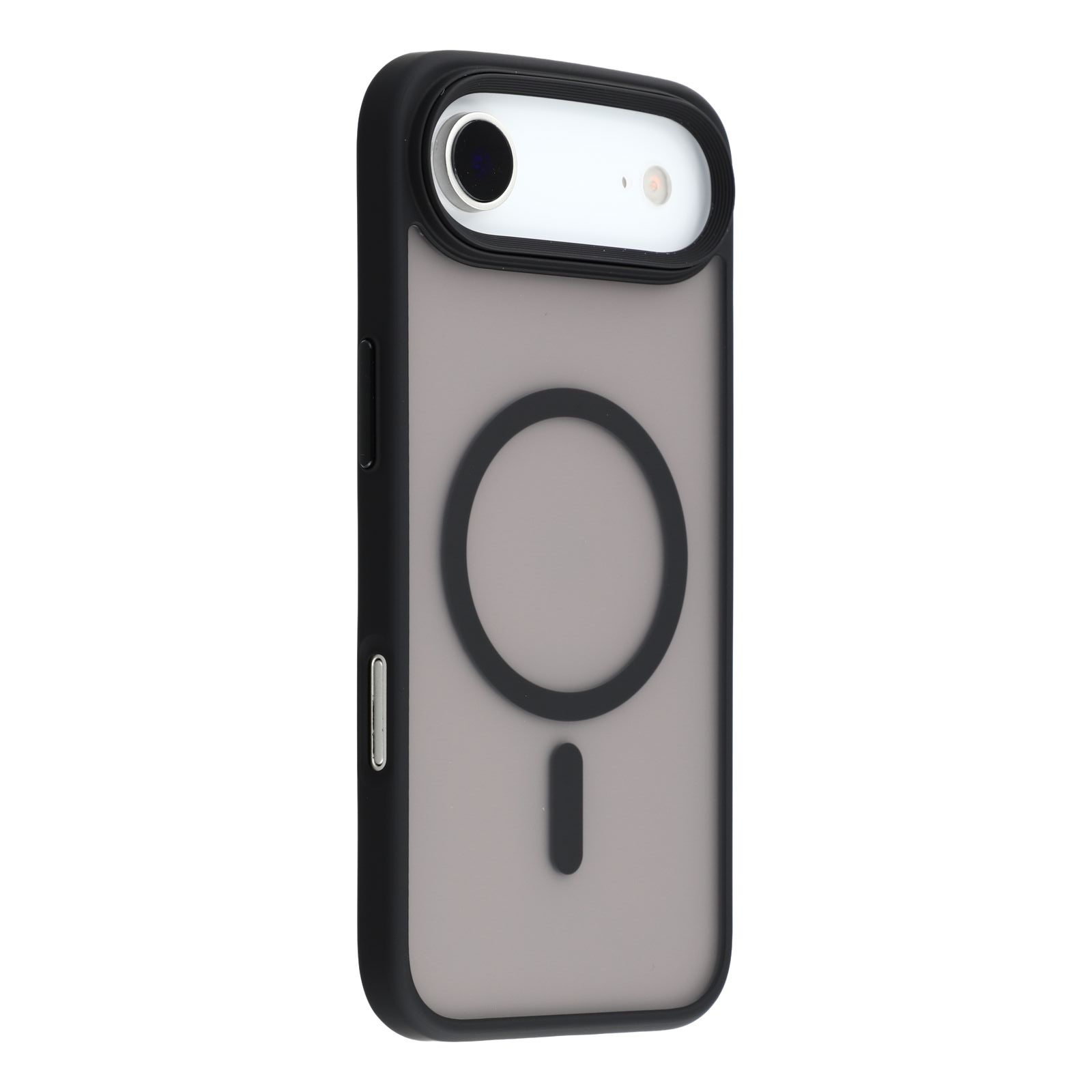 

For iPhone 17 Air Case Compatible with MagSafe TPU+PC Rubberized Finish Phone Cover Black