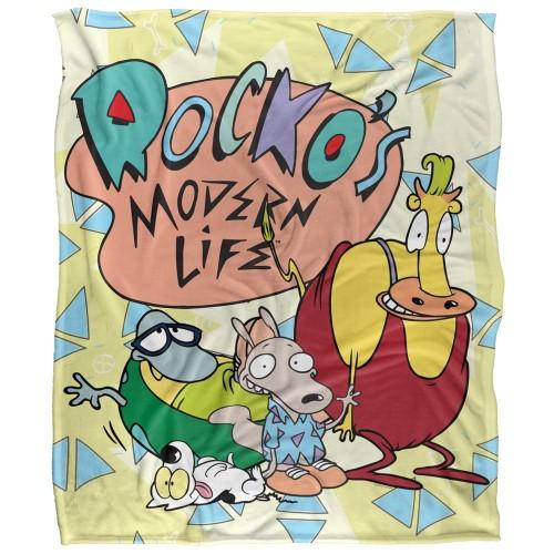RockoÂ´s Modern Life Silky Logo Supersoft Blanket