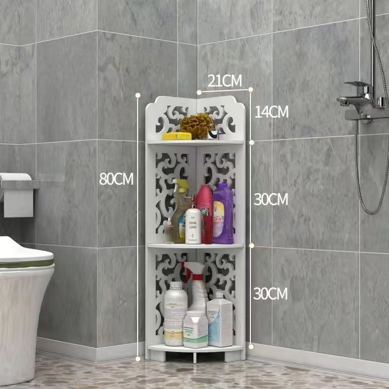 Mensola Doccia Senza Foratura - Porta Sapone, Accessori Bagno, 30CM, Nero