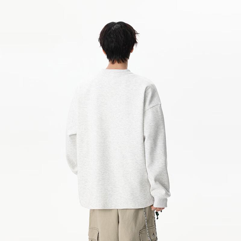 TOM ADAM Faux-Layered V-Ausschnitt Gestreiftes Pullover-Sweatshirt