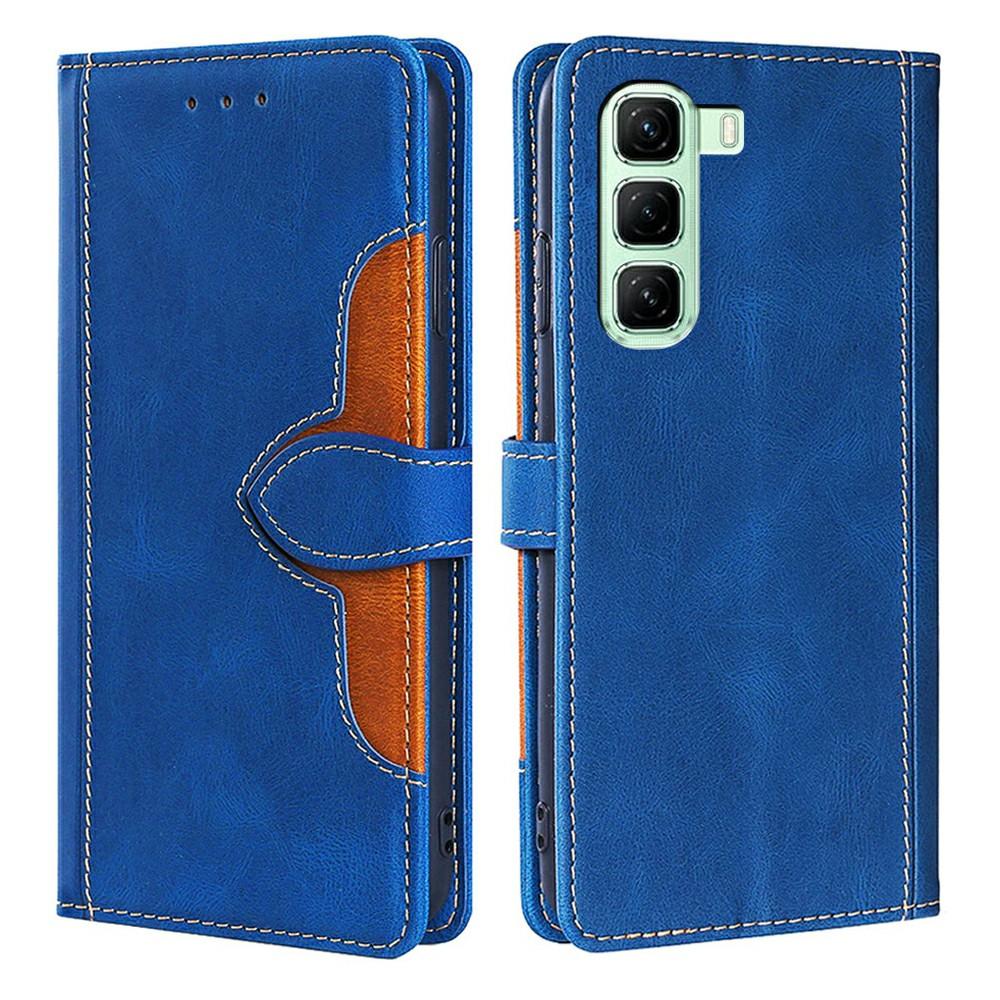 For Infinix Hot 50 4G Case Leather Wallet Phone Cover with Straw Hat Magnetic Clasp